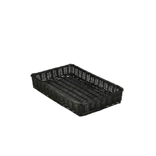 Wicker Display Basket Black 46x30x8cm