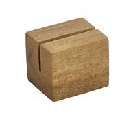 Acacia Wood Sign Holder 3x2.5x2.5cm (x12)