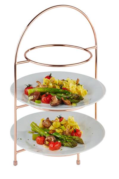 Copper 3 Tier Cake Stand (Max. 27cm Plate)