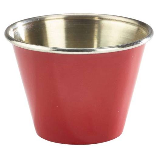 Stainless Steel Ramekin 2.5oz Red (x24)