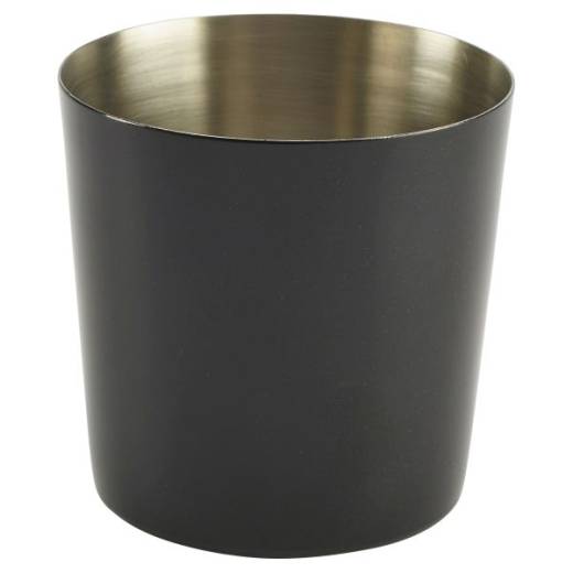 Stainless Steel Serving Cup 8.5 x 8.5cm Black (x12)