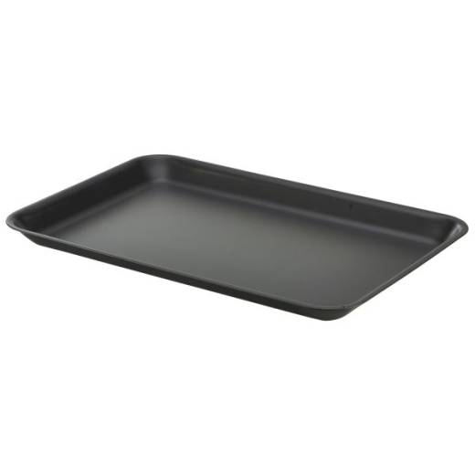 Galvanised Steel Tray 31.5x21.5x2cm Matt Black (x12)