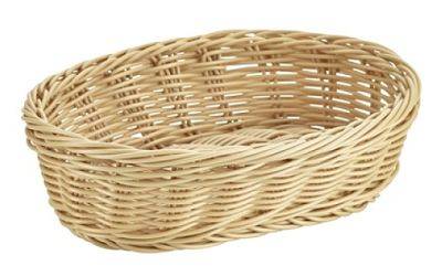 Oval Polywicker Basket 22.5 x 15.5 x 6.5cm (x6)