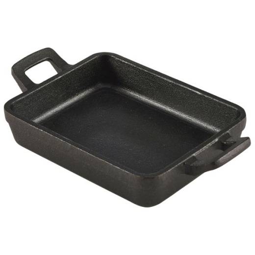 Mini Cast Iron Rectangular Dish 14x11x4.5cm (x6)