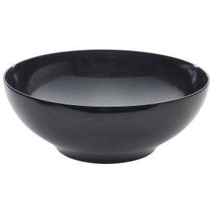 Black Melamine Round Buffet Bowl 25.7cm