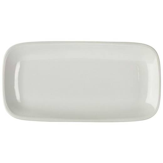 Royal Genware Rectangular Rounded Edge Plate 29.5 x 15cm (x6)