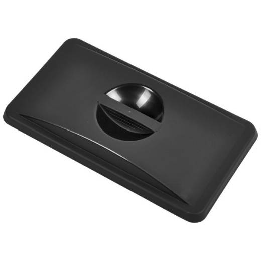Slim Recycling Bin 65L Lid Only Black Closed