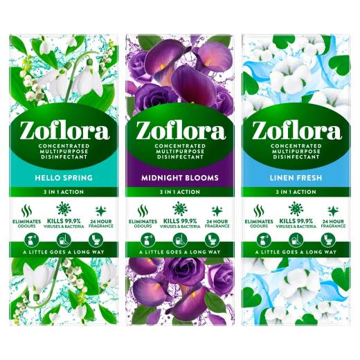 Zoflora Disinfectant Mixed Pack (12x120ml)