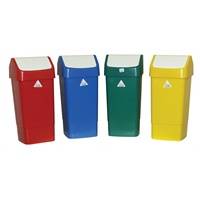 Plastic 50 Litre Swing Bin White