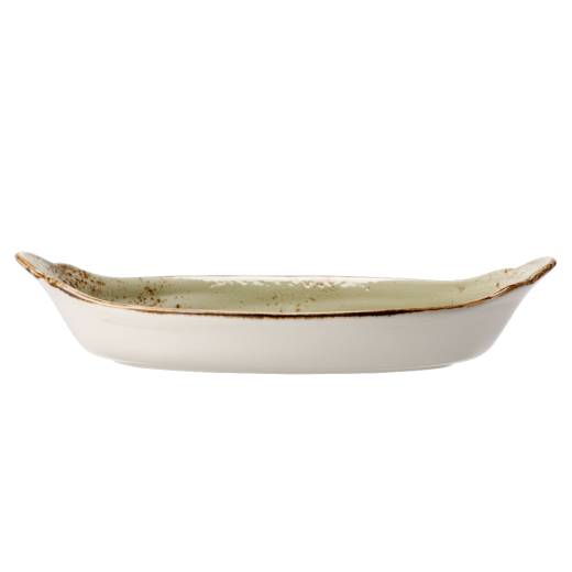 Craft Green Oval No4 Eared Dish 34x19cm (x6)