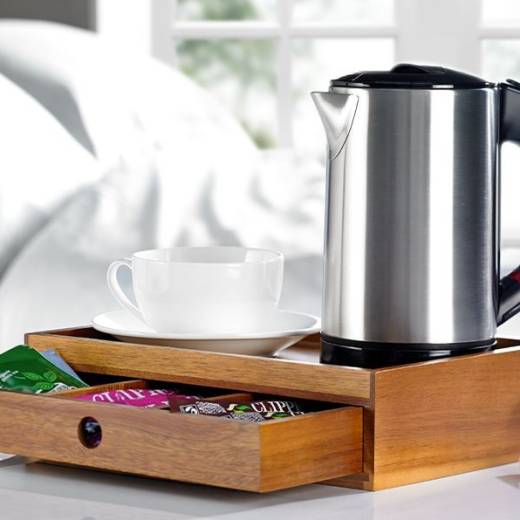 Wooden Tray With Drawer Medium