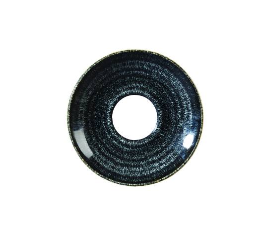 Studio Prints Charcoal Black Cappuccino Saucer 15.6cm/6.25in (x12)