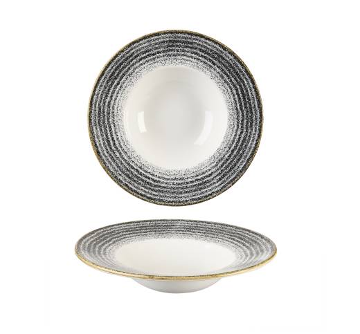 Studio Prints Charcoal Black Profile Wide Rim Bowl 28cm/11in 46.8cl/16.5oz (x12)