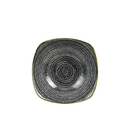 Studio Prints Charcoal Black Square Bowl 17.5cm/56.8cl (x12)