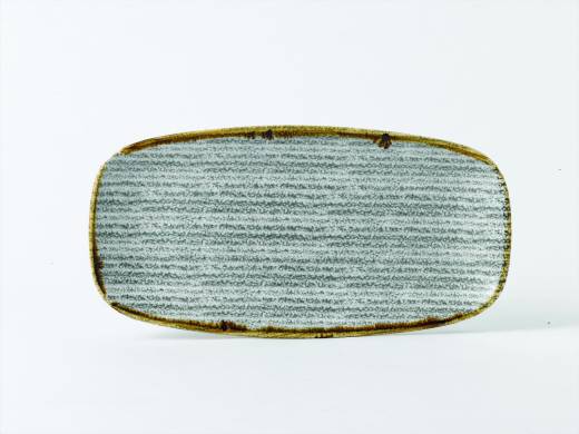 Studio Prints Stone Grey Chefs Oblong Plate No.3 29.8x15.3cm/11.75x6in (x12)