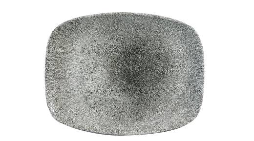 Raku Quartz Black Chefs' Oblong Plate No.8  30x19.9cm (x6)