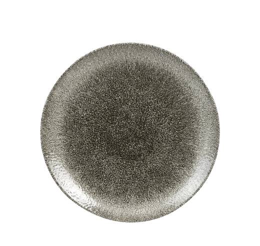 Raku Quartz Black Coupe Plate 26cm (x12)