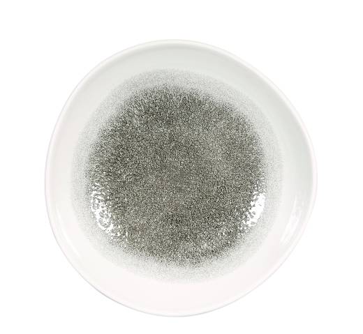 Raku Quartz Black Organic Round Bowl 25.3cm/9.9in 110cl/38oz (x12)