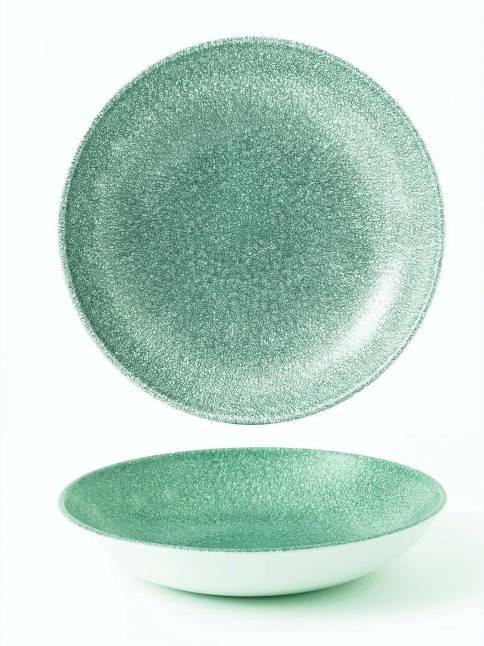 Raku Topaz Blue Coupe Bowl 18.2cm/42.6cl (x12)