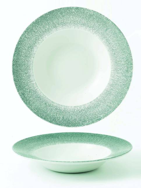 Raku Topaz Blue Profile Wide Rim Bowl 28cm/11in 46.8cl/16.5oz (x12)