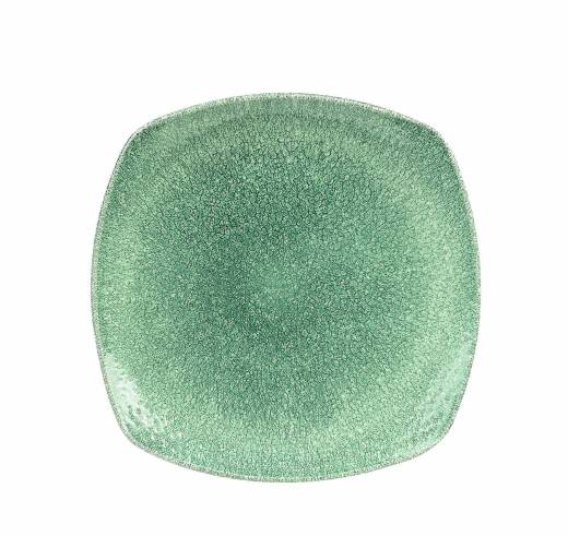 Raku Topaz Blue Square Plate 21.5cm (x12)