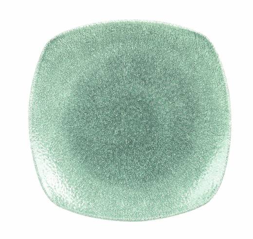 Raku Topaz Blue Square Plate 25.2cm (x12)