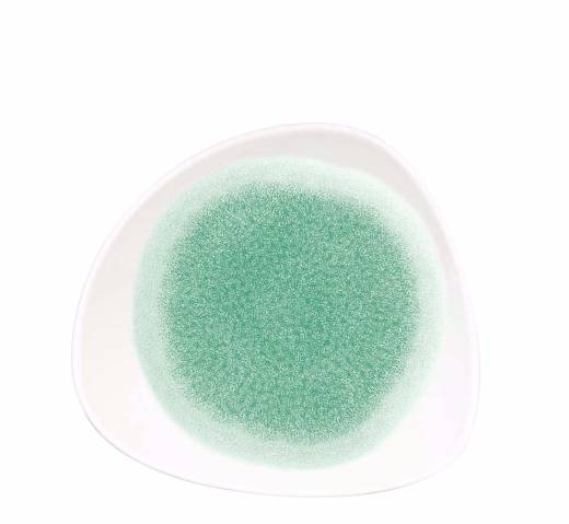 Raku Topaz Blue Triangle Bowl 23.5cm/9.25in 60cl/21oz (x12)