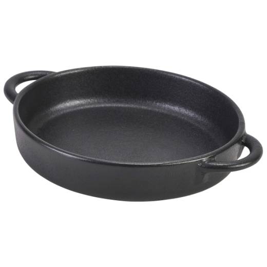 Cast Iron Effect Round Dish 14.5x13x3cm (x6)