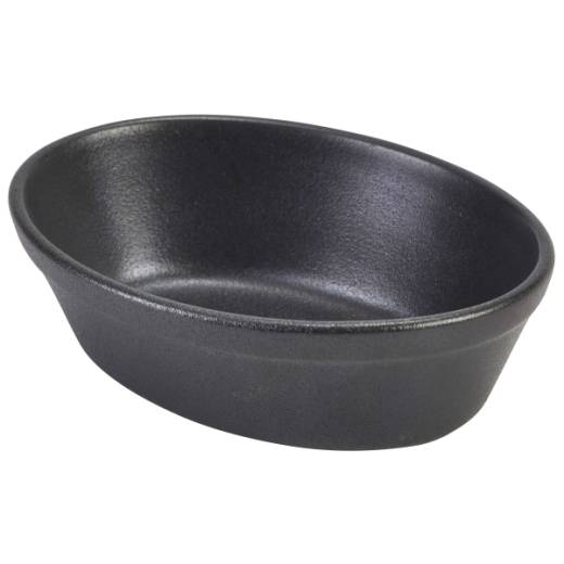 Cast Iron Effect Oval Pie Dish 16cm (x6)
