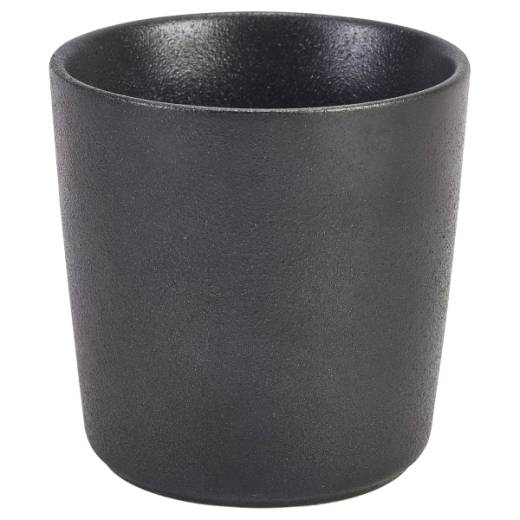 Cast Iron Effect Chip Cup 8.5 x 8.5cm (x6)