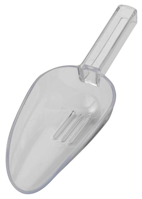 7oz Plastic Drainer Scoop – Clear