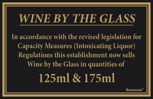 Law Sign 125ml & 175ml  17x11cm