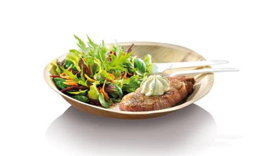 Palm Leaf Round Plate 25cm (x100)