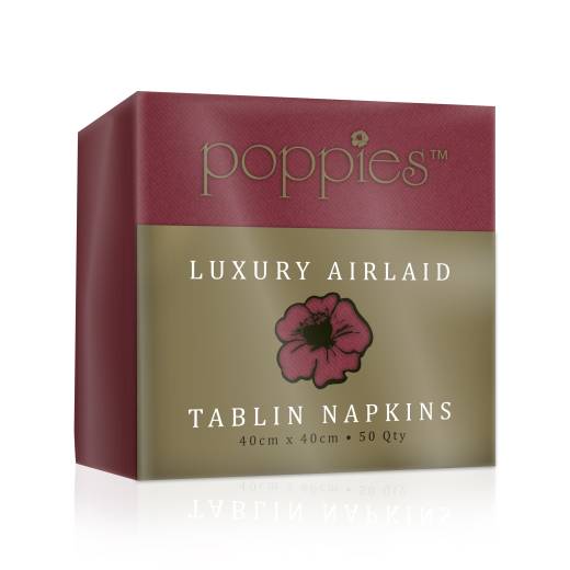 Dunisoft Napkin 40cm Bordeaux  (x500)