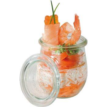 Lidded Glass Display Jar 220ml/8oz (x12)