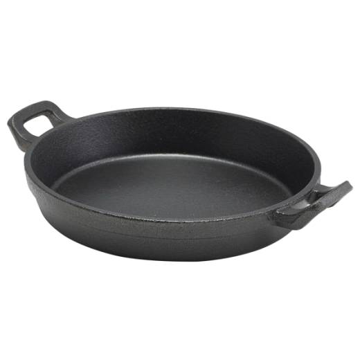 Cast Iron Round Eared Dish 18 x 3.4cm (x6)