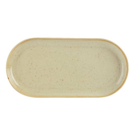 Wheat Narrow Oval Plate 30x15cm (x6)