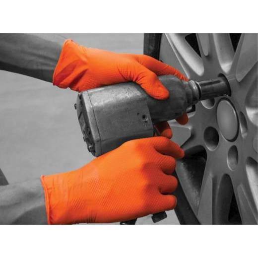 Finite Orange Nitrile HD Powder Free Large (10x90)