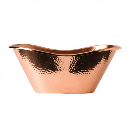 Solid Copper Hammered Bath Tub 20x46x26cm