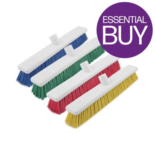 Washable Brush 12in/30cm Stiff Red