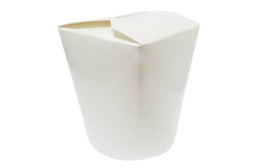 Heavy Duty White Food Pail - Noodle Box 32oz (x500)