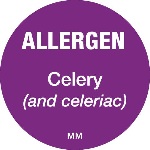 Allergen Label 25mm - Celery (x500)