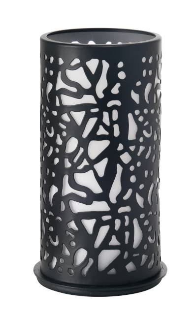 Twist Black Metal Candle Holder 140x75mm (x4)