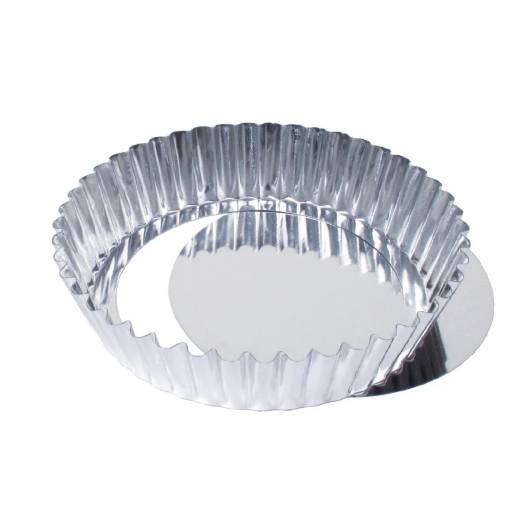 Bron Deep Quiche Tin With Removable Base 100mm - H30mm