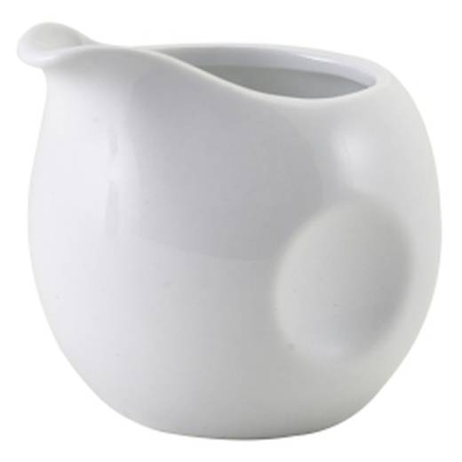 Genware Porcelain Pinched Milk Jug 8cl/2.8oz (x12)