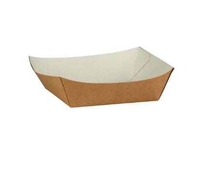 Kraft 5in Square Burger Tray 165x155x40mm (x500)