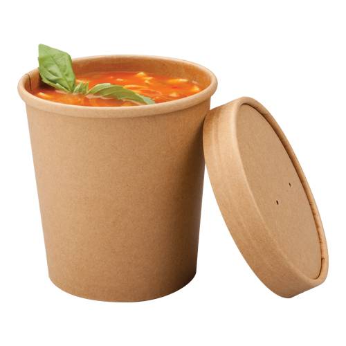 Microwaveable Kraft Souper Cup 16oz/450ml (x500)
