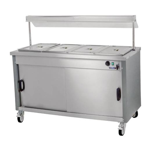 Moffat Mobile Dry Heat Bain Marie & Quartz Gantry & Drop Down Trayslide
