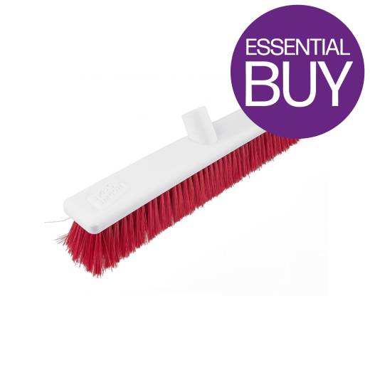 Washable Brush 18in/45cm Stiff Red