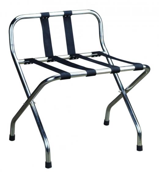Chrome Luggage Rack with Back (x2)